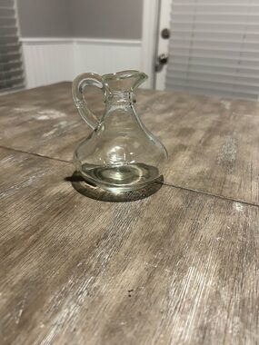 Vintage Clear Glass Cruet